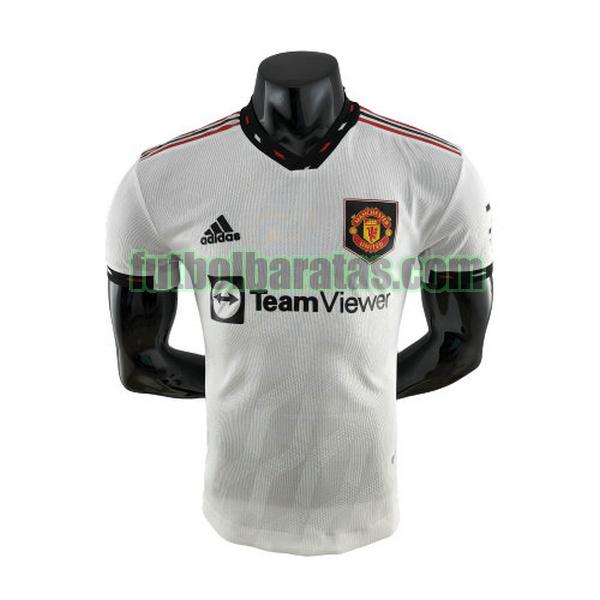 camiseta manchester united 2022 2023 blanco segunda player