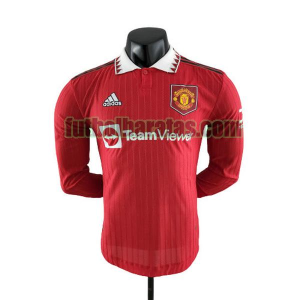 camiseta manchester united 2022 2023 rojo primera player ml