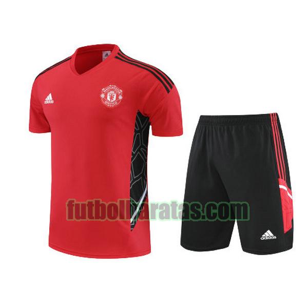 camiseta manchester united 2022 2023 rojo training conjunto