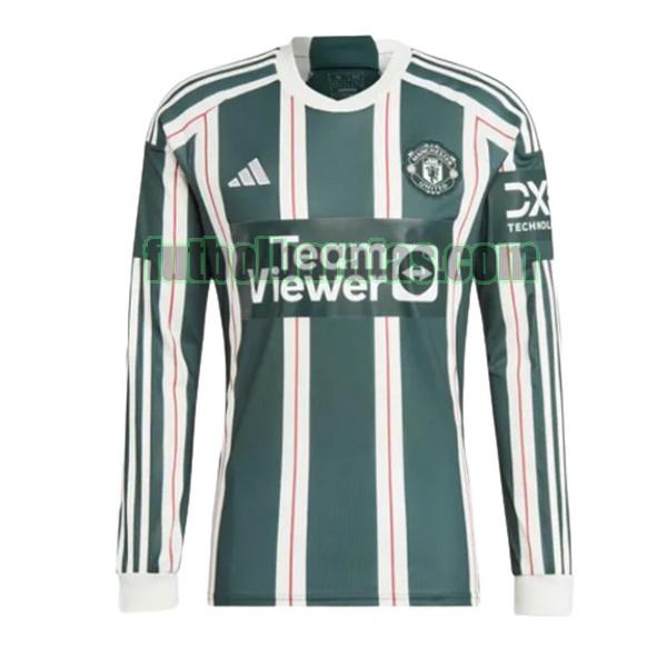 camiseta manchester united 2023 2024 verde segunda ml