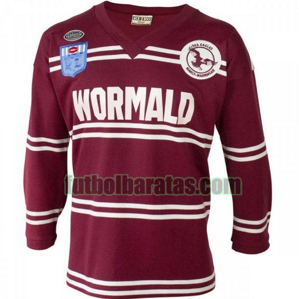 camiseta manly warringah sea eagles 1987 púrpura primera ml