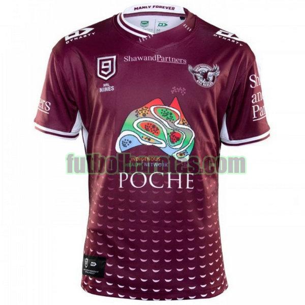 camiseta manly warringah sea eagles 2020 púrpura nines