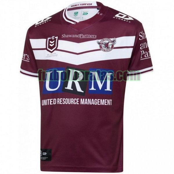 camiseta manly warringah sea eagles 2020 púrpura primera