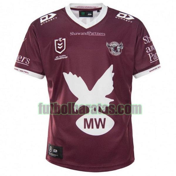 camiseta manly warringah sea eagles 2021 púrpura heritage
