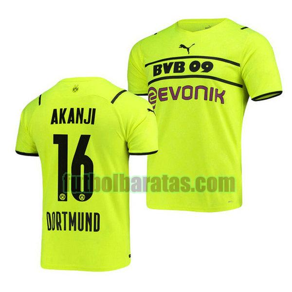 camiseta manuel akanji 16 borussia dortmund 2021 2022 verde tercera