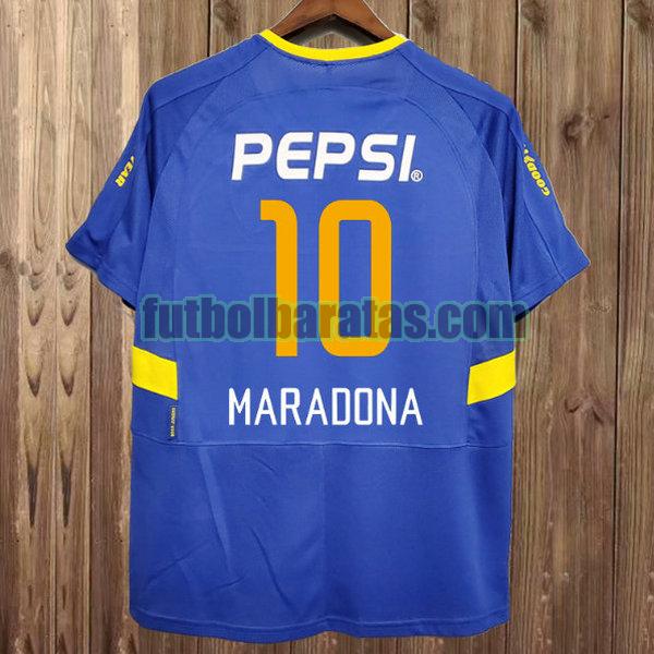 camiseta maradona 10 boca juniors 2003-2004 azul primera