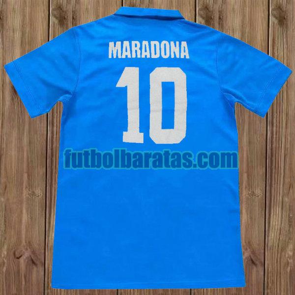 camiseta maradona 10 nápoles 1989-1990 azul primera