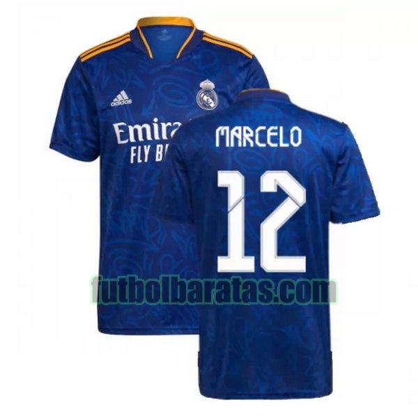 camiseta marcelo 12 real madrid 2021 2022 azul segunda