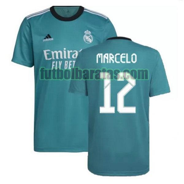 camiseta marcelo 12 real madrid 2021 2022 verde tercera