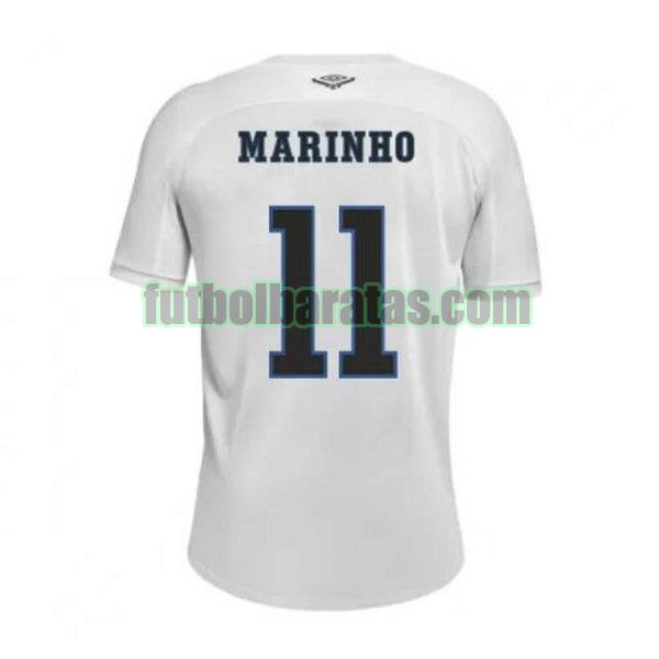 camiseta marinho 11 santos fc 2020-2021 blanco primera