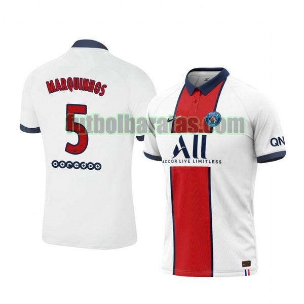 camiseta marquinhos 5 camiseta paris saint germain 2020-2021 segunda