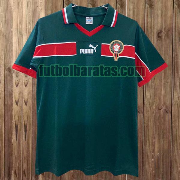 camiseta marruecos 1998 verde primera