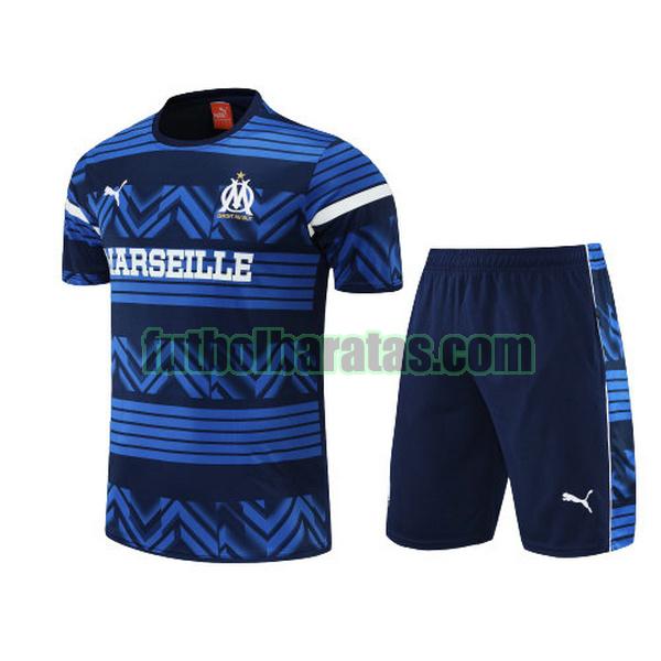 camiseta marsella 2022 2023 azul training conjunto