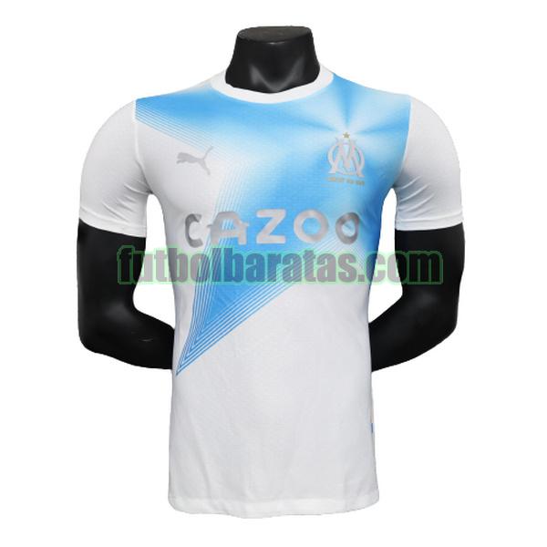camiseta marsella 2023 2024 blanco azul special edition player