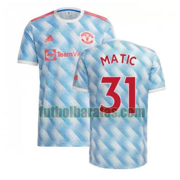 camiseta matic 31 manchester united 2021 2022 azul segunda