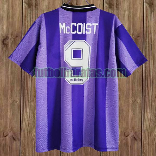 camiseta mccoist 9 glasgow rangers 1994-1995 purpura tercera