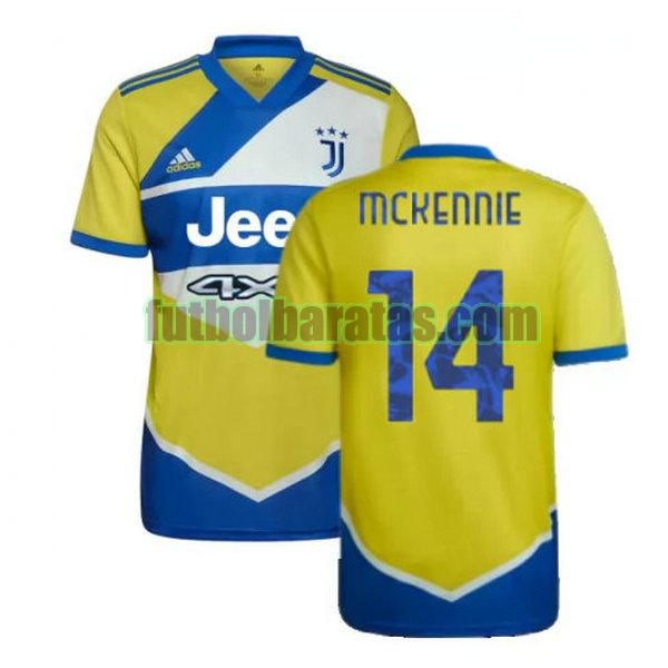 camiseta mckennie 14 juventus 2021 2022 amarillo azul tercera