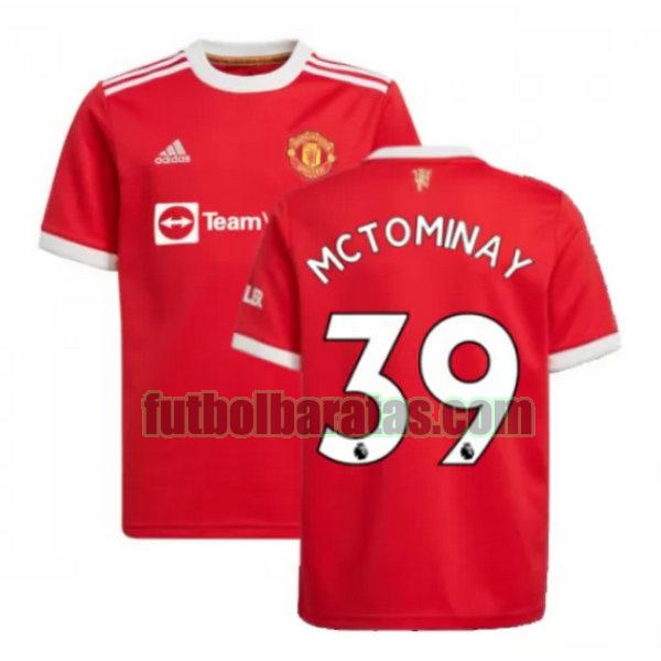 camiseta mctominay 39 manchester united 2021 2022 rojo primera
