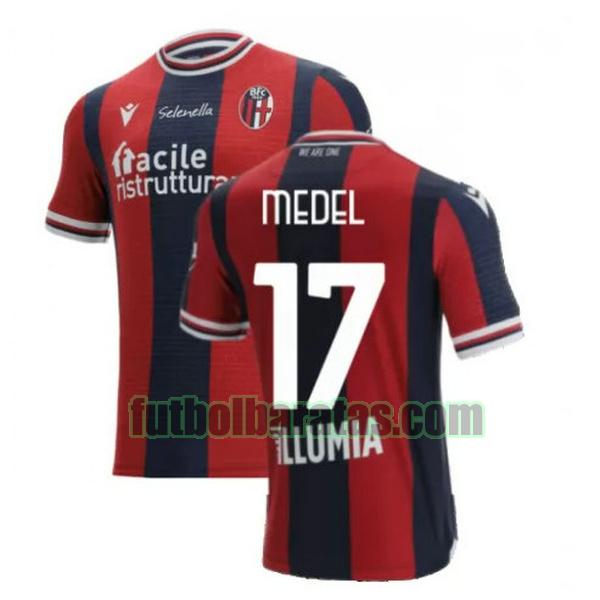 camiseta medel 17 bologna 2021 2022 rojo azul primera