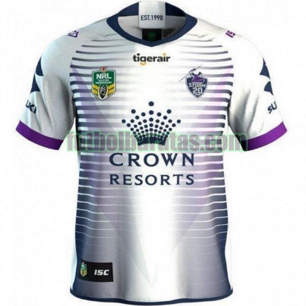 camiseta melbourne storm 2018 blanco segunda