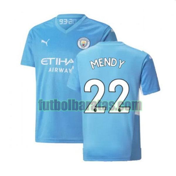 camiseta mendy 22 manchester city 2021 2022 azul primera