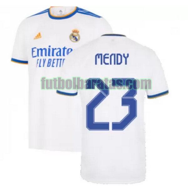 camiseta mendy 23 real madrid 2021 2022 blanco primera