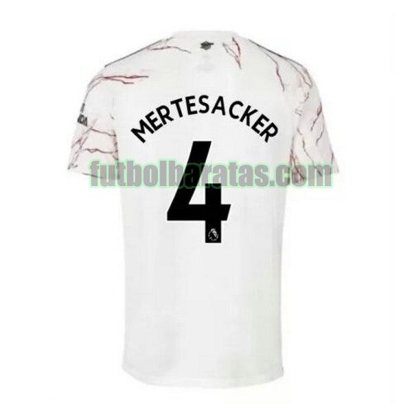 camiseta mertesacker 4 arsenal 2020-2021 segunda
