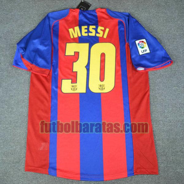 camiseta messi 30 barcelona 2004-2005 rojo primera