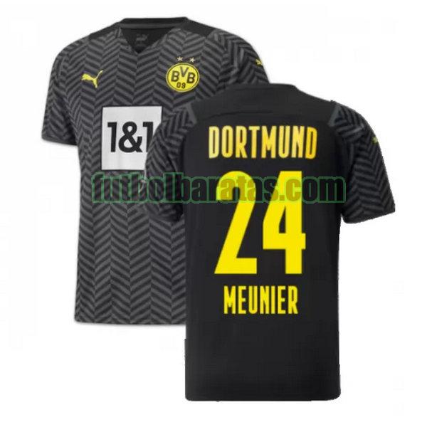 camiseta meunier 24 borussia dortmund 2021 2022 negro segunda