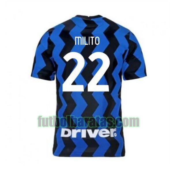 camiseta milito 22 inter milán 2020-2021 primera