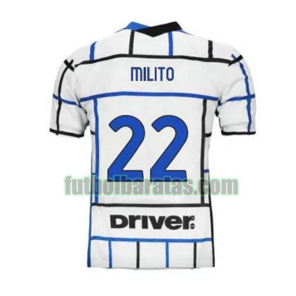 camiseta milito 22 inter milán 2020-2021 segunda