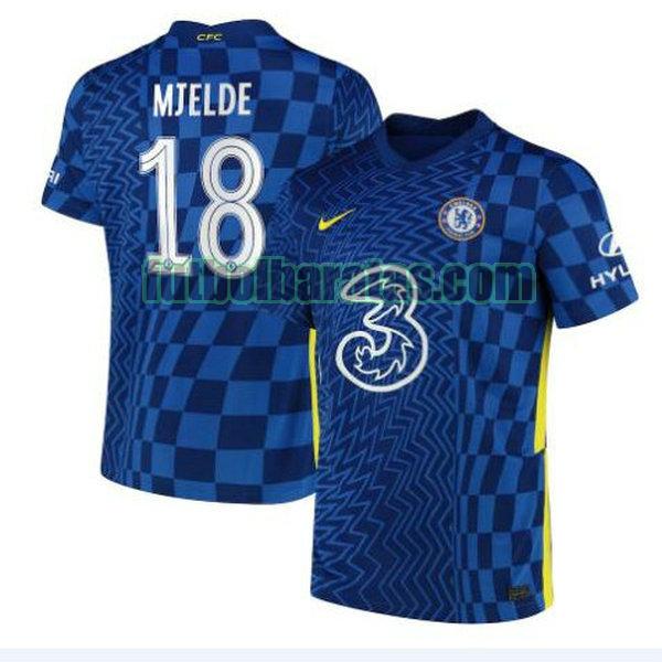 camiseta mjelde 18 chelsea 2021 2022 azul primera