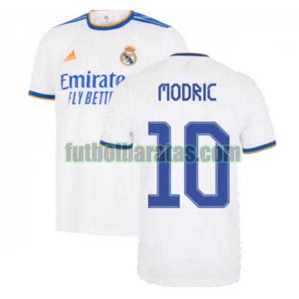 camiseta modric 10 real madrid 2021 2022 blanco primera