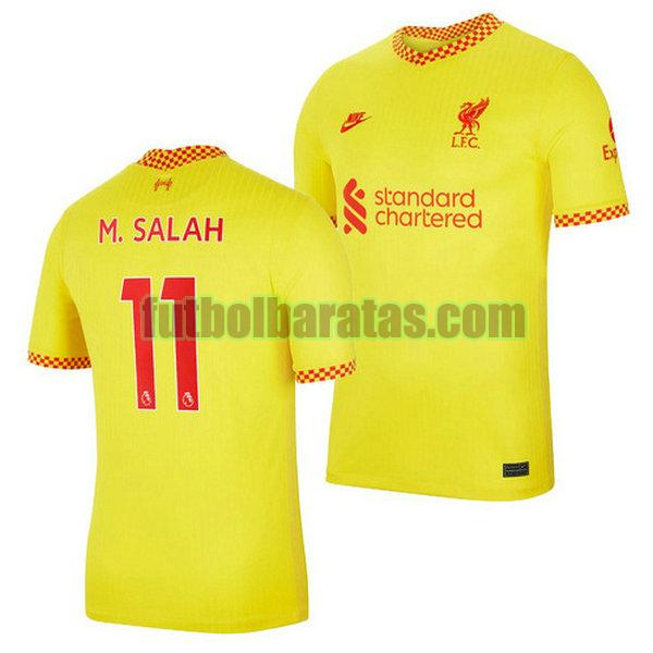 camiseta mohamed salah 11 arsenal 2021 2022 azul tercera