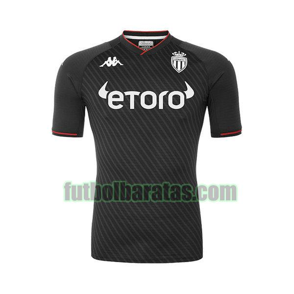 camiseta monaco 2021 2022 negro segunda equipacion