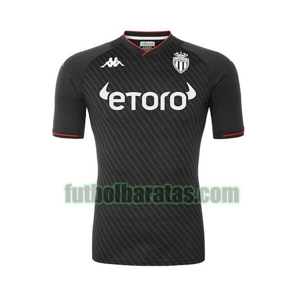 camiseta monaco 2021 2022 negro segunda equipacion