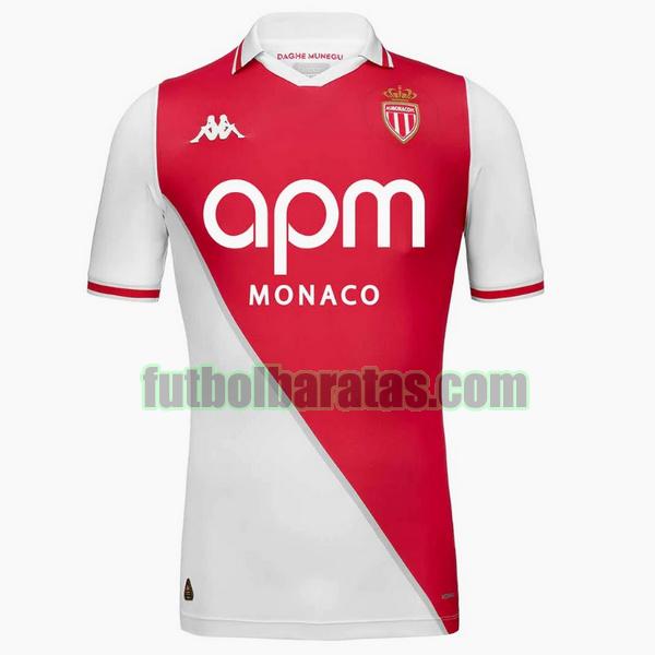 camiseta monaco 2024 2025 blanco rojo primera