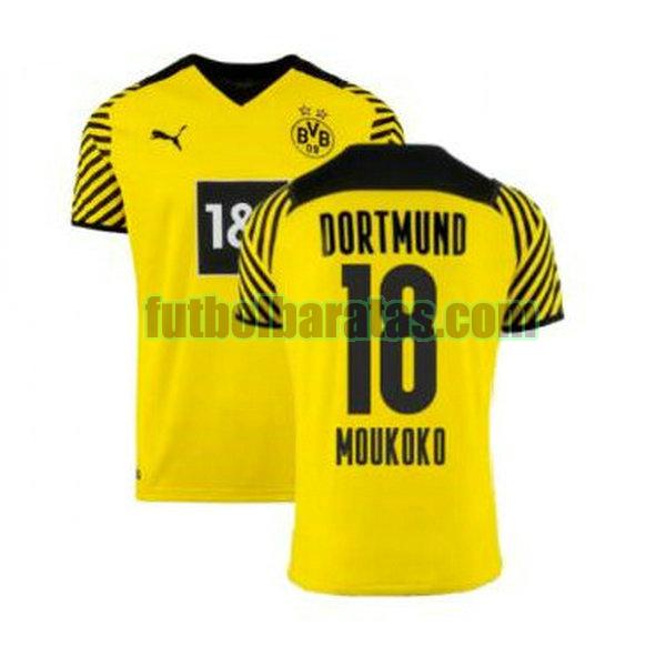camiseta moukoko 18 camisetas borussia dortmund 2021 2022 amarillo primera