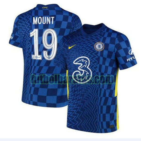 camiseta mount 19 chelsea 2021 2022 azul primera