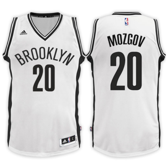 camiseta mozgov 20 2017-18 brooklyn nets blanca