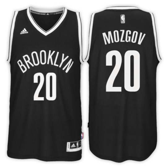 camiseta mozgov 20 2017-18 brooklyn nets negra