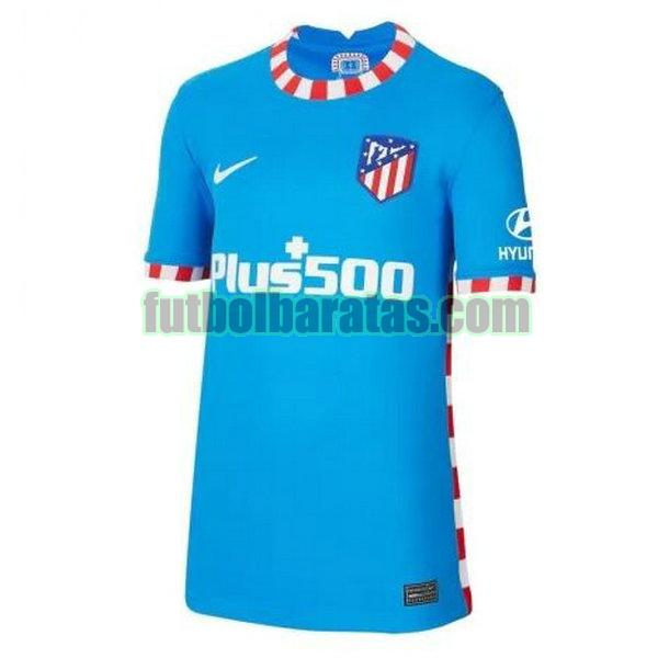 camiseta mujer atletico madrid 2021 2022 azul tercera