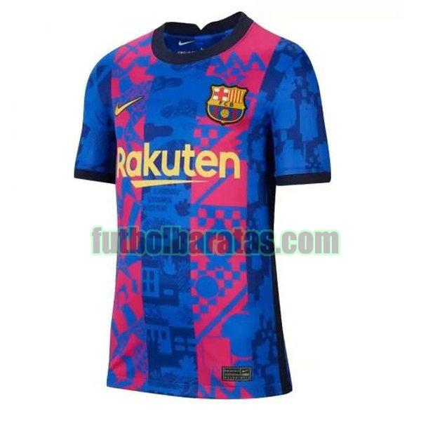 camiseta mujer barcelona 2021 2022 azul tercera