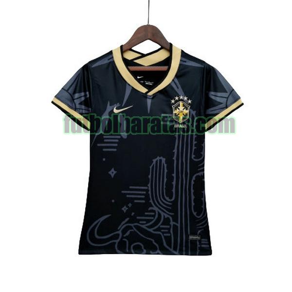 camiseta mujer brasil 2022 brasil training