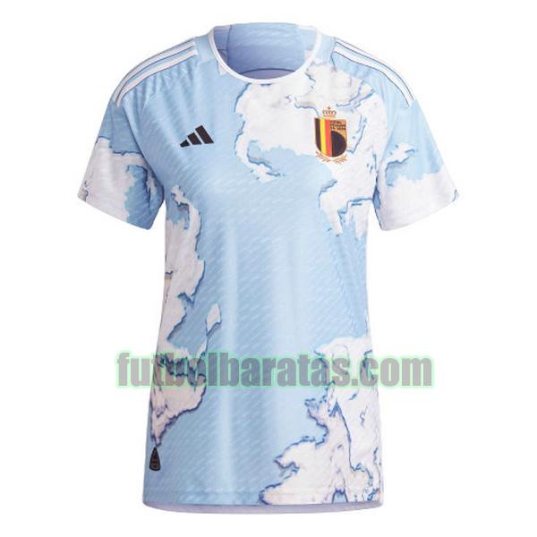 camiseta mujer bélgica 2023 azul segunda