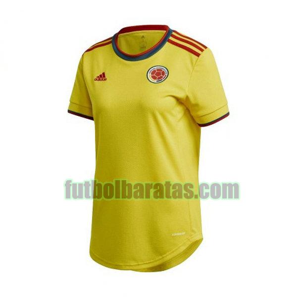 camiseta mujer colombia 2021 2022 amarillo primera