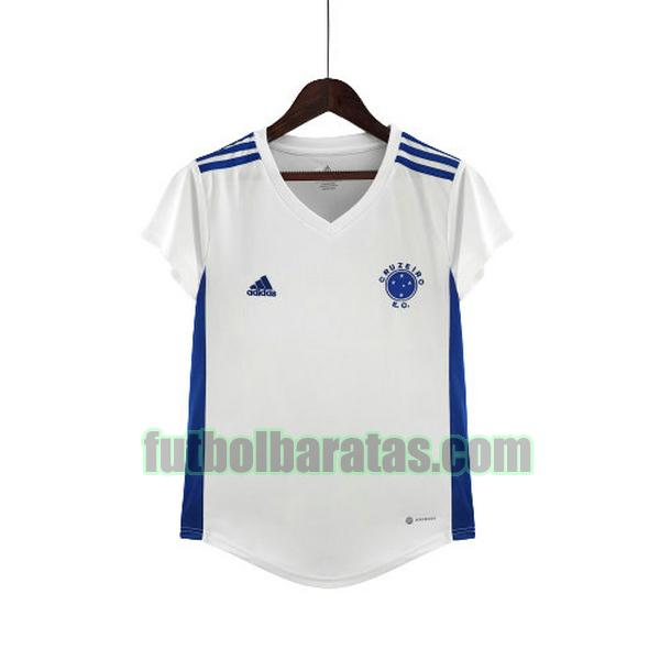 camiseta mujer cruzeiro ec 2022 2023 blanco segunda