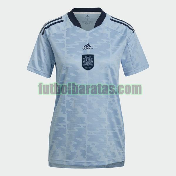 camiseta mujer españa euro 2022 azul primera