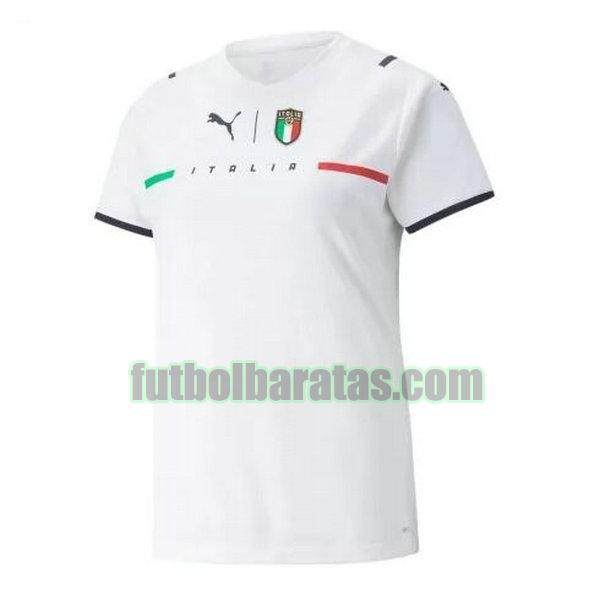 camiseta mujer italia 2021 2022 blanco segunda