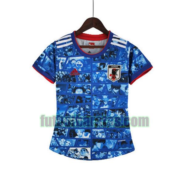 camiseta mujer japón 2022 azul primera